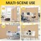 RANTILA Rantila 2 Large Panels Room DividerPortable Office DividerConvenient MovableFolding Partition Privacy Screen for BedroomDining Room Study142 W x 71 HBeige