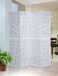 Roundhill Furniture Giyano 4 Panel Screen Room Divider White Screen with White Frame
