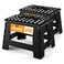 Utopia Home Folding Step Stool with Handle 9 Inch Anti Slip Collapsible Stool Holds Up to 300 lbs Sturdy Plastic Step Stool Foldable for Kitchen Bathroom and Home Use 2Pack Black