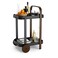 Umbra Bellwood Bar Cart Serving Trolley Side Table WalnutBlack
