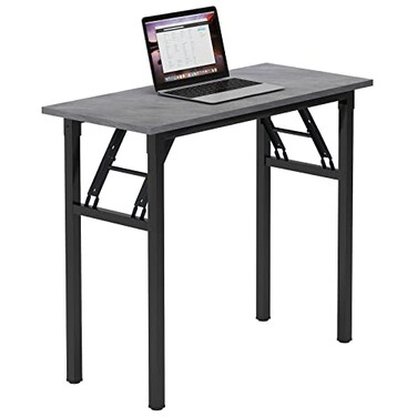 Need Small Desk 315 x 157 Inches No Assembly Foldable Writing TableSturdy and Heavy Duty Folding Computer Desks for Small SpaceHome OfficeDormitory AC5LB80 40