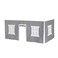 Max &amp; Max Lily Underbed Curtain for Low Bunk BedLow Loft Bed Play Curtain for Kids Cotton Privacy Curtain for Bottom Bunk 2 Panel Curtain Set GreyWhite