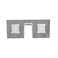Max &amp; Max Lily Underbed Curtain for Low Bunk BedLow Loft Bed Play Curtain for Kids Cotton Privacy Curtain for Bottom Bunk 2 Panel Curtain Set GreyWhite