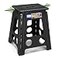 ACKO Folding Step Stool Foldable 16 Inch Stools for Adults and Kids Plastic Stools Tall 400 lbs Capacity Collapsible Stool for Kitchen Stepping Foot Stool with Handle Dot Black1 PC