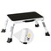 BONTEC Folding Step Stool 3Level Adjustable Metal Step Stool with AntiSlip Pedal and Locking Legs 330lbs Heavy Duty Folding Foot Stool Portable Stepping Stool for Kids Kitchen Home Office