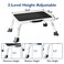 BONTEC Folding Step Stool 3Level Adjustable Metal Step Stool with AntiSlip Pedal and Locking Legs 330lbs Heavy Duty Folding Foot Stool Portable Stepping Stool for Kids Kitchen Home Office