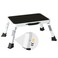 BONTEC Folding Step Stool 3Level Adjustable Metal Step Stool with AntiSlip Pedal and Locking Legs 330lbs Heavy Duty Folding Foot Stool Portable Stepping Stool for Kids Kitchen Home Office