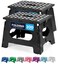Handy Laundry Folding Lightweight Step Stool Sturdy Enough to Support Adults Opens Easy with One Flip Great for Kitchen Bathroom or Bedroom Black 2Pack
