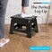 Handy Laundry Folding Lightweight Step Stool Sturdy Enough to Support Adults Opens Easy with One Flip Great for Kitchen Bathroom or Bedroom Black 2Pack