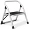 Soladder SOLADDER 1Step Ladder Folding Step Stool with AntiSlip Sturdy and Wide Pedal Stepladder MultiUse for Home and Kitchen Space Saving White