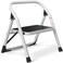 Soladder SOLADDER 1Step Ladder Folding Step Stool with AntiSlip Sturdy and Wide Pedal Stepladder MultiUse for Home and Kitchen Space Saving White