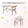 GITAWUSA Kids Table and 2 Chairs Set Large Builtin Storage Montessori Toddlers Table and Chairs Set Kids Activity Table for Drawing Dining Playing CPSC ASTM Approved Pink