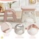 GITAWUSA Kids Table and 2 Chairs Set Large Builtin Storage Montessori Toddlers Table and Chairs Set Kids Activity Table for Drawing Dining Playing CPSC ASTM Approved Pink