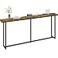 Yaheetech Narrow Console Table with Sturdy Metal Frame 71 Inch Extra Long Entryway Sofa Table for Behind Couch Hallway Living Room Rustic Brown
