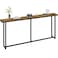 Yaheetech Narrow Console Table with Sturdy Metal Frame 71 Inch Extra Long Entryway Sofa Table for Behind Couch Hallway Living Room Rustic Brown