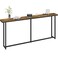 Yaheetech Narrow Console Table with Sturdy Metal Frame 71 Inch Extra Long Entryway Sofa Table for Behind Couch Hallway Living Room Rustic Brown