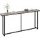 Yaheetech Narrow Console Table with Sturdy Metal Frame 63 Inch Extra Long Entryway Sofa Table for Behind Couch Hallway Living Room Gray