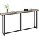 Yaheetech Narrow Console Table with Sturdy Metal Frame 63 Inch Extra Long Entryway Sofa Table for Behind Couch Hallway Living Room Gray