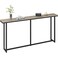 Yaheetech Narrow Console Table with Sturdy Metal Frame 63 Inch Extra Long Entryway Sofa Table for Behind Couch Hallway Living Room Gray