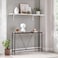 VASAGLE Console Sofa Table Narrow Entryway Table for Living Room Bedroom Easy Assembly Rustic Brown and Ink Black ULNT020B01