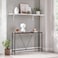 VASAGLE Console Sofa Table Narrow Entryway Table for Living Room Bedroom Easy Assembly Rustic Brown and Ink Black ULNT020B01