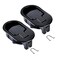 Bestdealing 2 Pack Metal Recliner Replacement Parts Durable Metal Handle Recliner Chair Sofa Couch Release Lever Replacement Pull Handle Black Suite Recliner Fit for Ashley and Major etc
