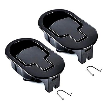 Bestdealing 2 Pack Metal Recliner Replacement Parts Durable Metal Handle Recliner Chair Sofa Couch Release Lever Replacement Pull Handle Black Suite Recliner Fit for Ashley and Major etc