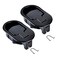 Bestdealing 2 Pack Metal Recliner Replacement Parts Durable Metal Handle Recliner Chair Sofa Couch Release Lever Replacement Pull Handle Black Suite Recliner Fit for Ashley and Major etc