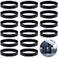 Outus 8 Pcs Sectional Couch Connectors Small Sofa Couch Straps Rubber Bands for Sliding Sofa Black