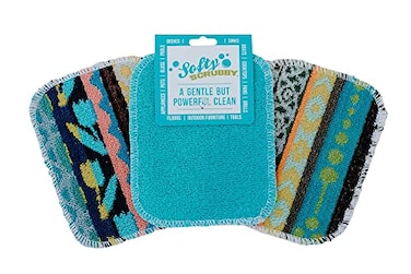 Softy Scrubby Scratchless Cleaning Pad 3 Pack for Cleaning Kitchen Bathroom and HouseholdGreat for NonStick CookwareReusableLongLastingEnvironmentally Friendly