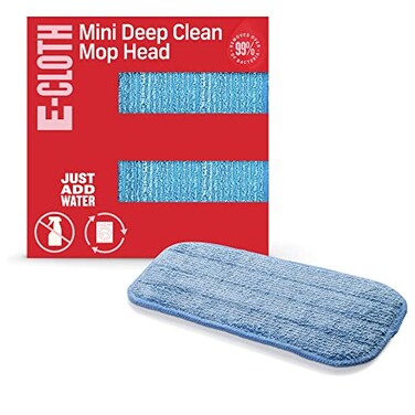E-Cloth ECloth Deep Clean Mini Mop Head Replacement Microfiber Mop Pads Reusable Refill Pads for Wet Floor Cleaning Hardwood Tile Laminate Stone 100 Washes 1 Count