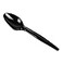 Mind Reader Spoon Refill for CUTDISPBKBLK Plastic Utensils Restaurant Breakroom 100 pcs Black