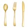 N9R 160pcs Gold Plastic Silverware Gold Plastic Utensils Set Tableware Flatware Kit 80 Forks 40 Spoons 40 Knives Disposable Cutlery Set for Party Wedding Birthday