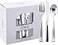 WDF 180 Pieces Silver Plastic Silverware Silver Plastic Cutlery Fancy Plastic Silverware Heavy Duty 60 Forks 60 Knives 60 Spoons Disposable Plastic Utensils Perfect for Party Wedding