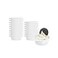 Restaurantware 3 Ounce Mini Serving Dishes 100 Disposable Mini Appetizer Dishes BuiltIn Handles Rectangle White Plastic Mini Casserole Dishes Serve Snacks or Desserts