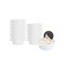 Restaurantware 3 Ounce Mini Serving Dishes 100 Disposable Mini Appetizer Dishes BuiltIn Handles Rectangle White Plastic Mini Casserole Dishes Serve Snacks or Desserts