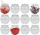 Creative Hobbies 16 oz Clear Plastic Fish Bowls 4Inch 100mm Shatterproof Ivy Bowls for Carnival Games Drinks Candy More Pack of12