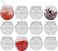 Creative Hobbies 16 oz Clear Plastic Fish Bowls 4Inch 100mm Shatterproof Ivy Bowls for Carnival Games Drinks Candy More Pack of12