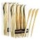 PLASTICPRO Novelty Modern Flatware Cutlery Disposable Plastic Knives Luxury Gold 64 Count