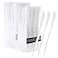 PLASTICPRO Novelty Modern Flatware Cutlery Disposable Plastic Knives Luxury White 64 Count