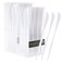 PLASTICPRO Novelty Modern Flatware Cutlery Disposable Plastic Knives Luxury White 64 Count