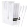 PLASTICPRO Novelty Modern Flatware Cutlery Disposable Plastic Knives Luxury White 64 Count