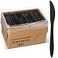 ELEGANT DISPOSABLES 1000 Plastic Disposable Knives Bulk Black Medium Weight Disposable Silverware Plastic Cutlery Knife