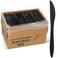 ELEGANT DISPOSABLES 1000 Plastic Disposable Knives Bulk Black Medium Weight Disposable Silverware Plastic Cutlery Knife