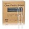 MOACOCK 200 Count Clear Plastic Knives Heavy Weight Disposable Spoons Cutlery Plastic Utensils Clear PlasticSilverware Bulk