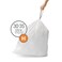 simplehuman Code H Custom Fit Drawstring Trash Bags in Dispenser Packs 100 Count 3035 Liter 892 Gallon White