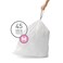 simplehuman Code M Custom Fit Drawstring Trash Bags in Dispenser Packs 100 Count 45 Liter 119 Gallon White