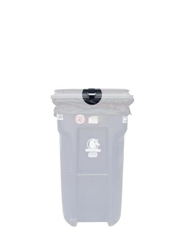 Garbage Commander AmericanMade Premium Garbage Strap Adjustable Garbage Can Security Strap Heavy Duty Material Black