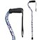 DMI Briggs Offset Foam Grip Offset Cane Purple Flowers