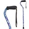 DMI Briggs Offset Foam Grip Offset Cane Purple Flowers